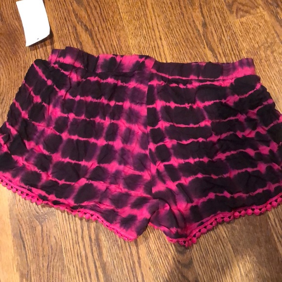 NWT black & pink soft shorts - Picture 2 of 2